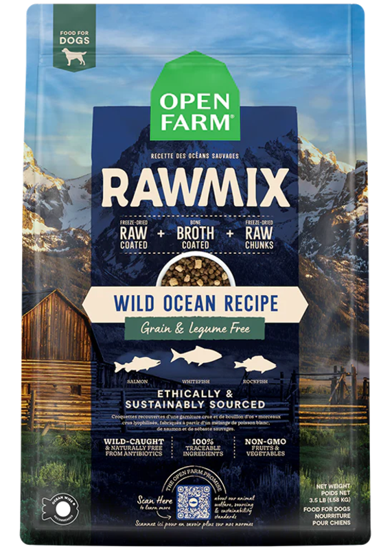 Open Farm Wild Ocean Grain Free Raw Mix for Dogs