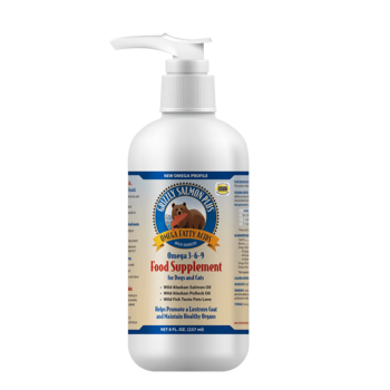 Grizzly Pet Products Copy of Salmon Plus Omega-3 Oil for Dogs & Cats 4oz