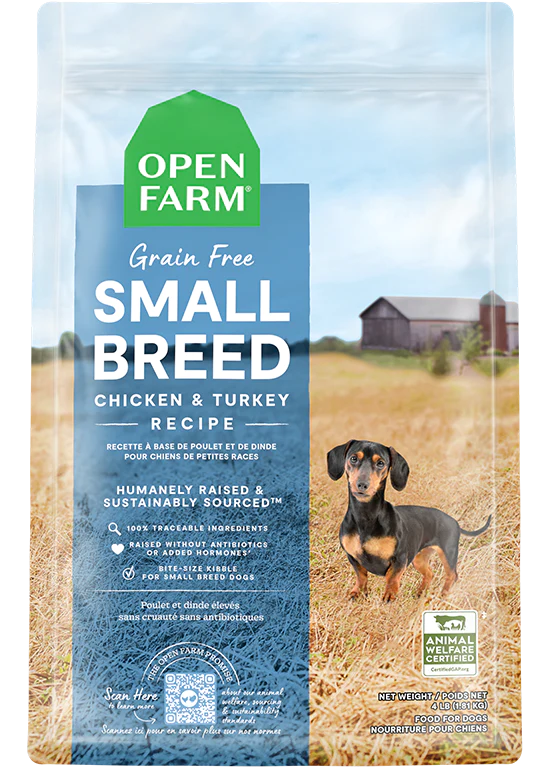 Open Farm Small Breed Chicken & Turkey Grain Free Dry Dog Food
