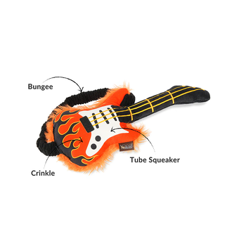 PLAY Rock'n Rollover Electric Guitar Dog Plush Toy