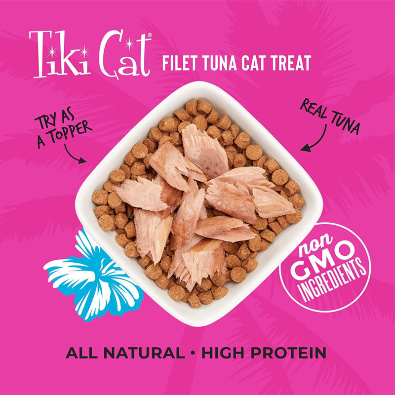 Tiki Cat Filets Dolphin-Safe Tuna Wet Cat Food Topper