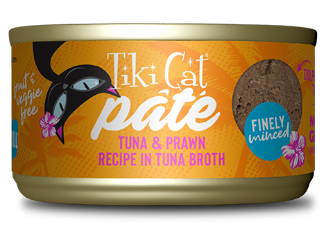 Tiki Cat Grill Pâté Tuna & Prawn Recipe in Tuna Broth 2.8oz