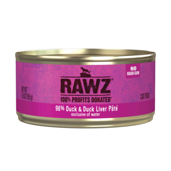 Rawz Natural PetFood 96% Duck & Duck Liver 5.5oz