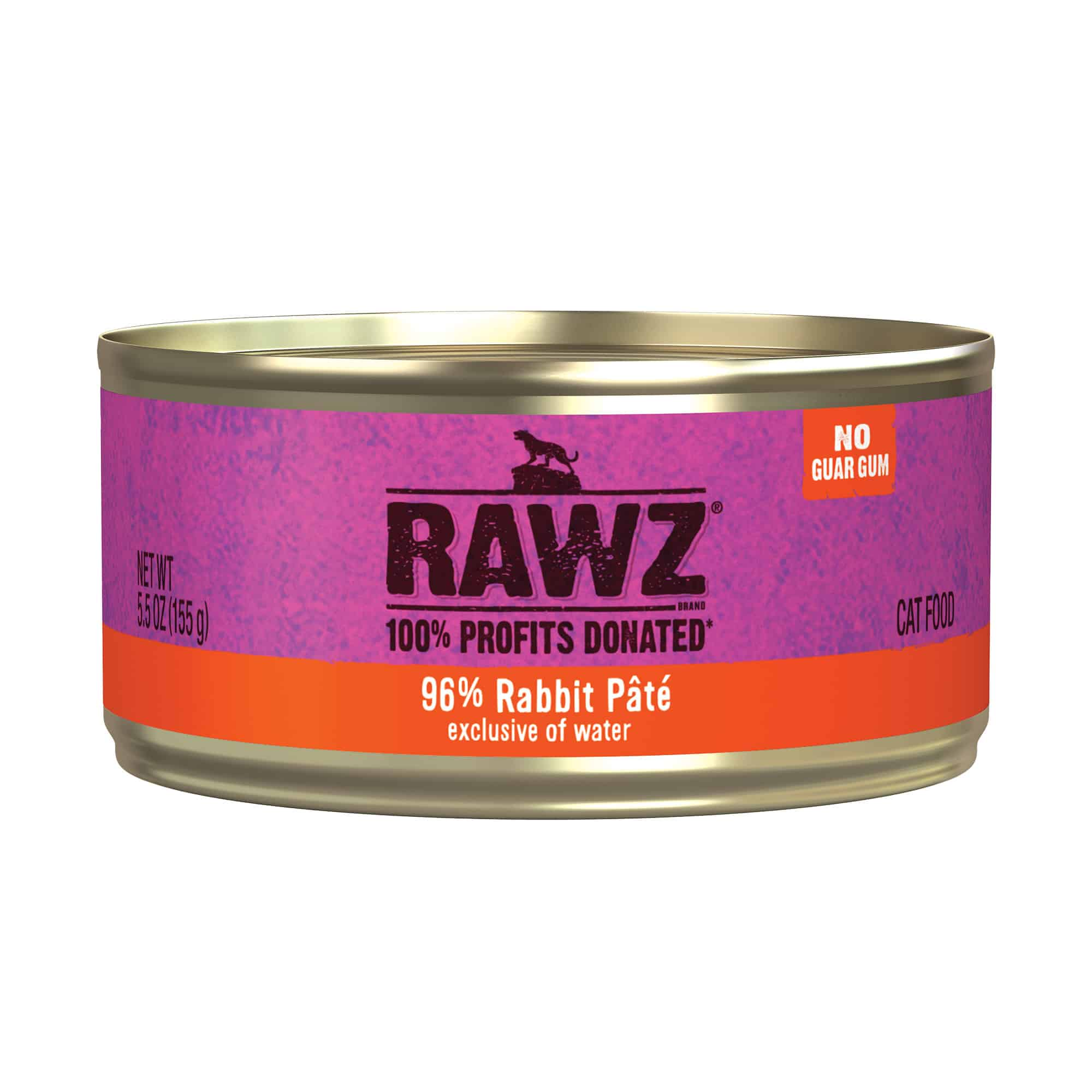 Rawz Natural PetFood 96% Rabbit Pâté 5.5oz