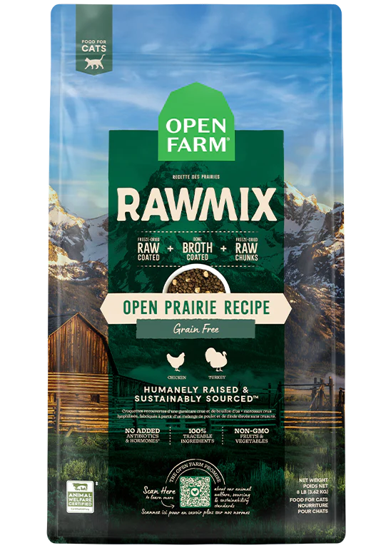 Open Farm Open Prairie Grain-Free RawMix for Cats