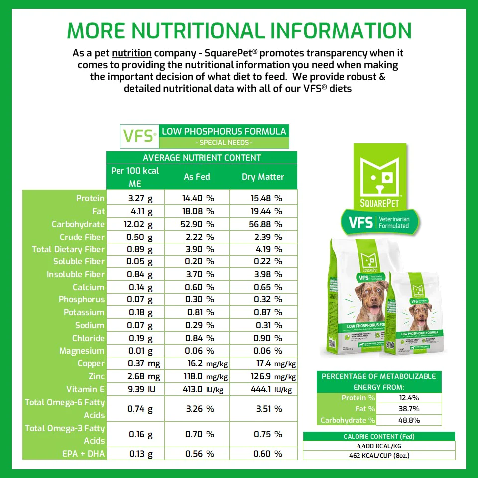SquarePet VFS Low Phosphorus Formula