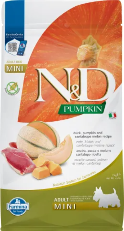 Farmina N&D Pumpkin Grain Free Dog Duck & Cantaloupe Mini 4.4lbs