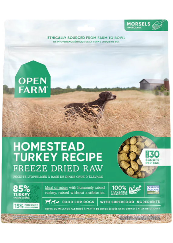 Open Farm Homestead Turkey Recipe Freeze-Dried Raw