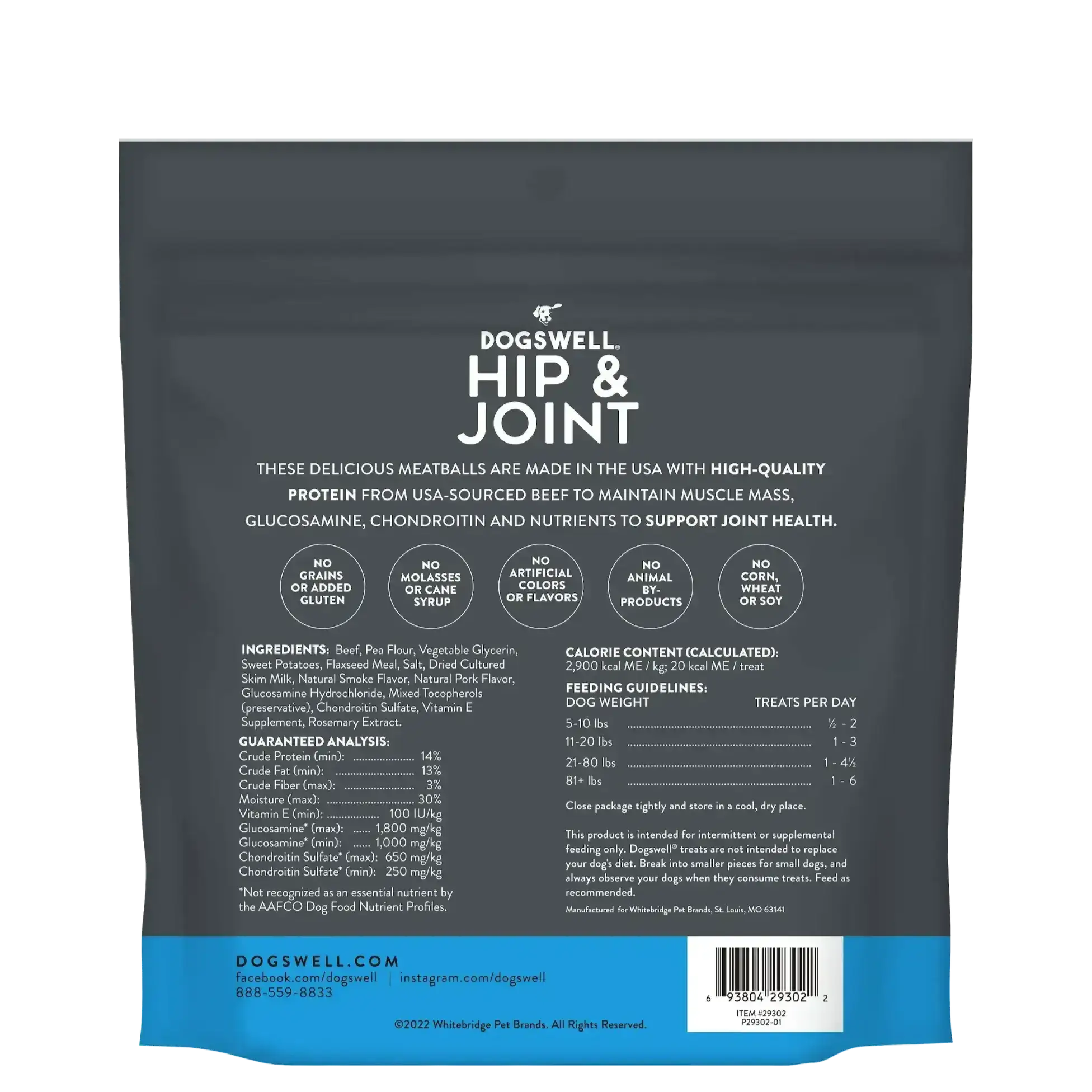 Dogswell Meatballs Hip & Joint Beef Recipe For Dogs