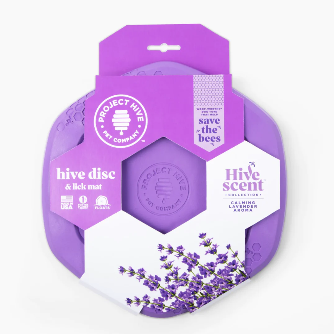 Project HIVE Scented Lavender Hive Disc Dog Toy