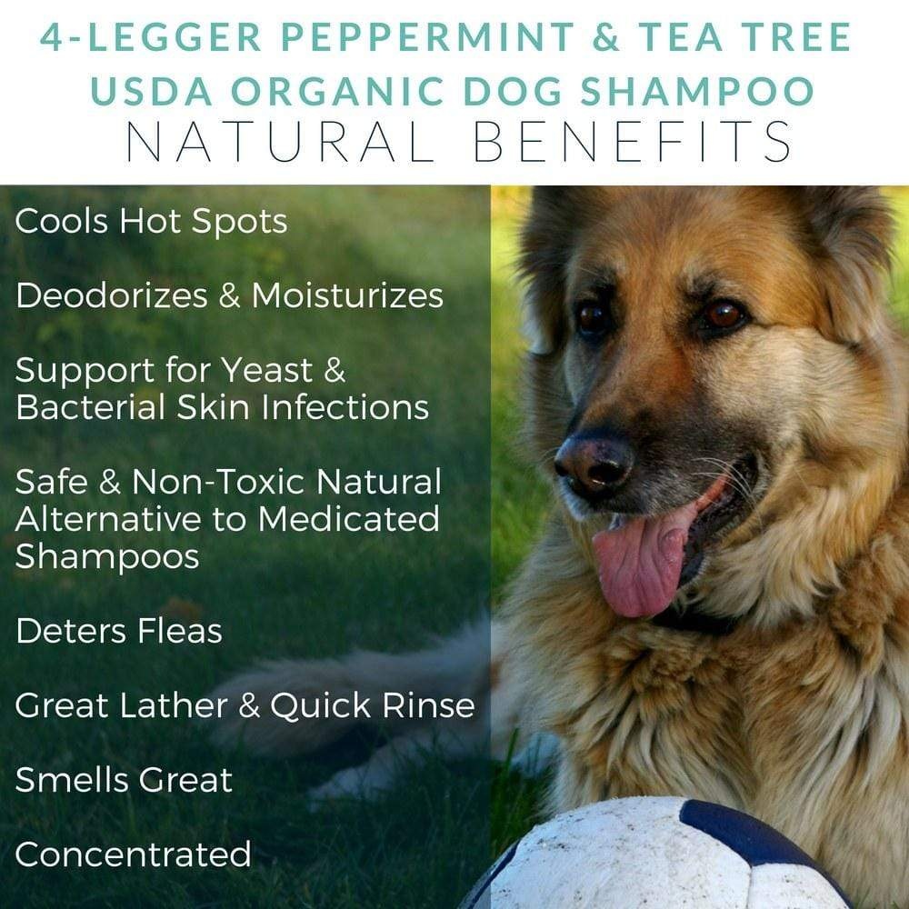 4 Legger Certified Organic Dog Shampoo 8oz