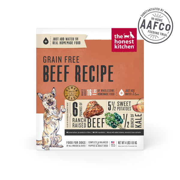 The Honest Kitchen Grain Free Beef Recipe