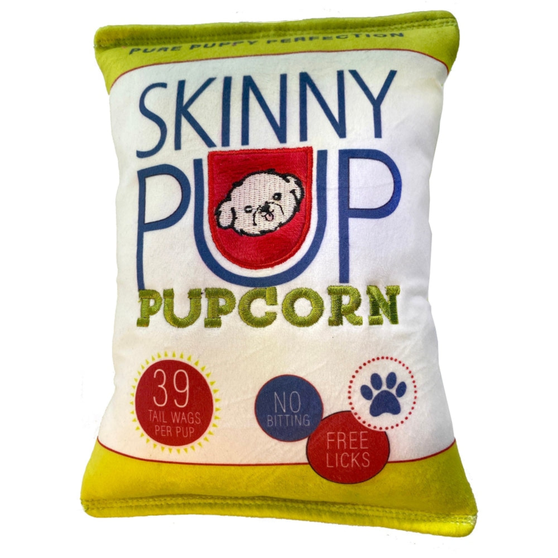 Huxley & Kent Plush Skinny Pup Pupcorn Small