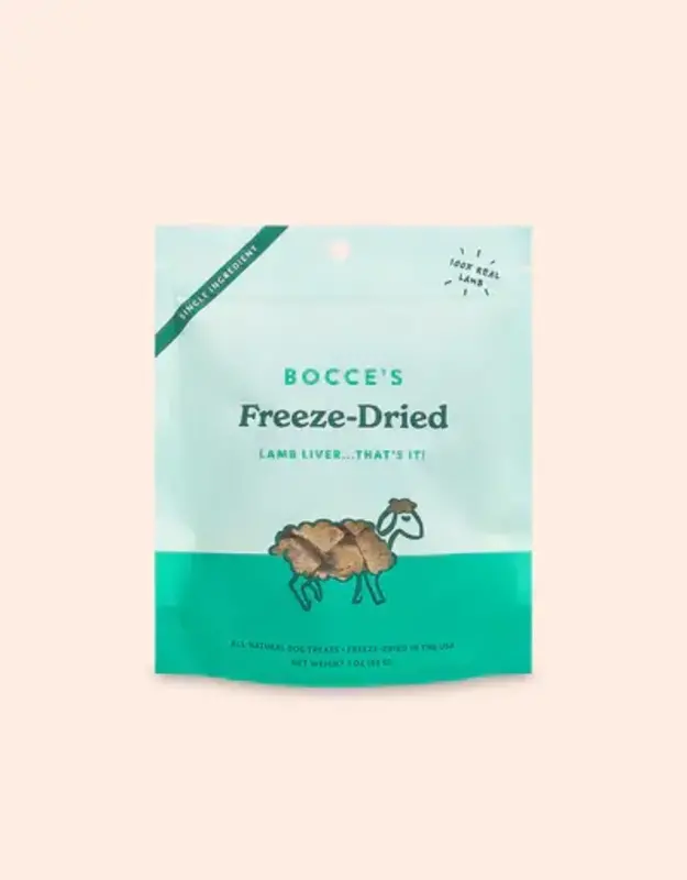 Bocce's Bakery Freeze-Dried Lamb Liver Dog Treats 3oz