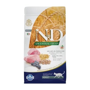Farmina N&D Ancestral Grain Feline Lamb & Blueberry- Adult- 11Ibs