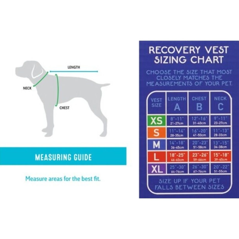 Calm Paws Recovery Vest with Dog Calming Disc X-Large