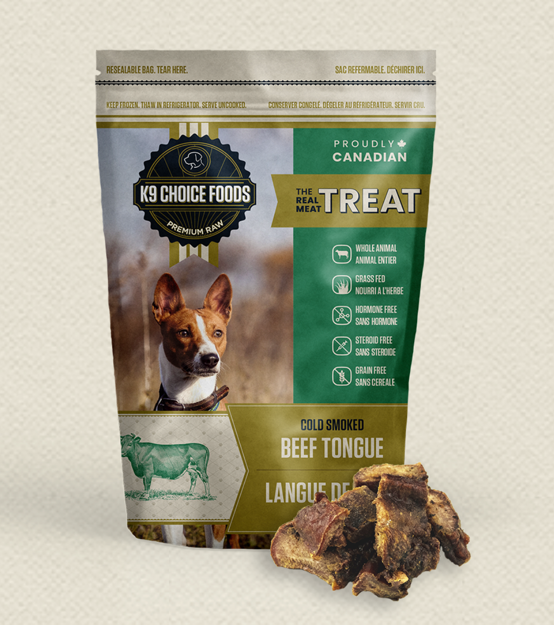 K9 Choice Cold Smoked Beef Tongue 227g
