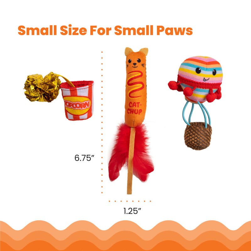 Outward Hound Catstages Pawrty Catnip Plush Toys