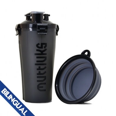 Muttluks MuTTravel 2-in-1 Bottle Grey