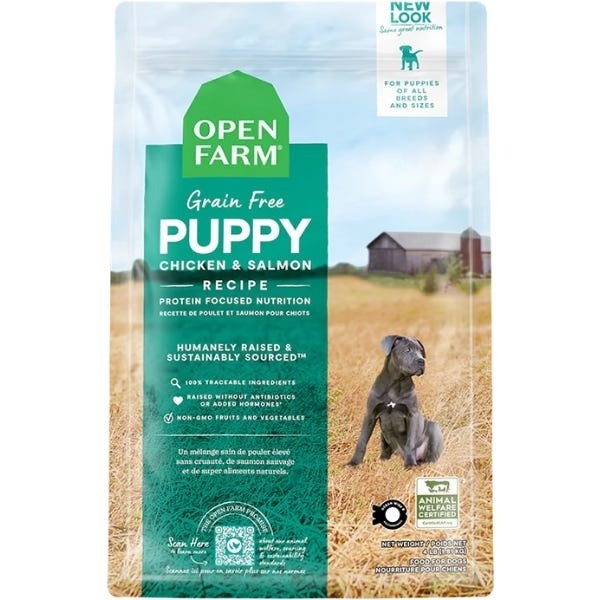 Open Farm Puppy Grain-Free Dry Dog Food- 22Ibs