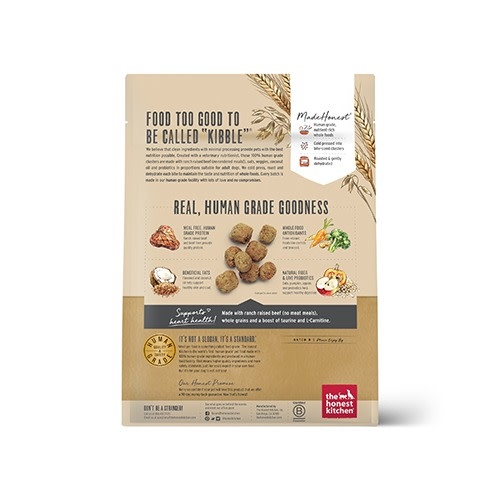 The Honest Kitchen Clusters Whole Grain Beef & Oat Recipe Dog food-  1lb