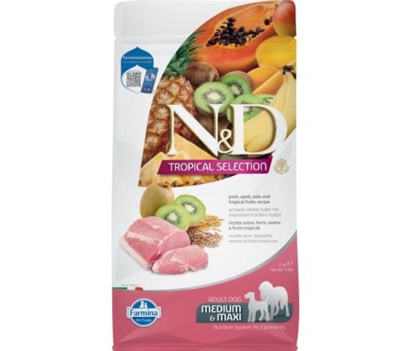 Farmina N&D Tropical Selection Dog Pork Medium/maxi 4.4 Lb