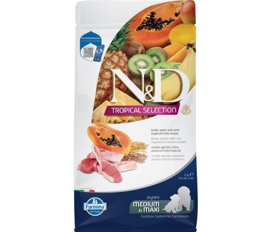 Farmina N&D Tropical Selection Puppy Lamb Medium/maxi 4.4 Lb