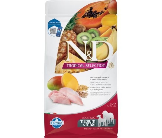 Farmina N&d Tropical Selection Dog Chicken Medium/maxi 4.4 Lb