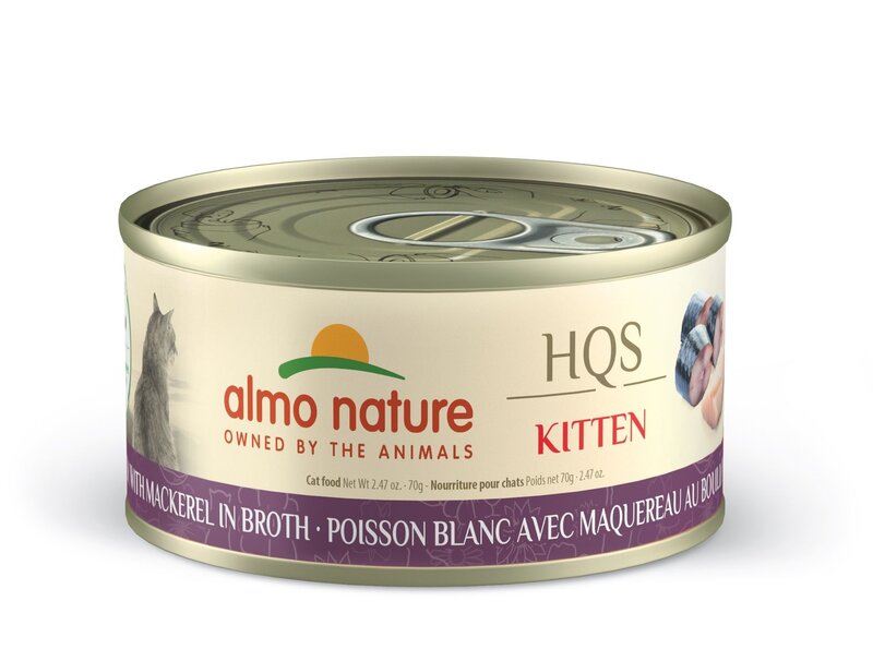 Almo Nature HQS: Whitefish with Mackerel In Broth- Kitten-70g