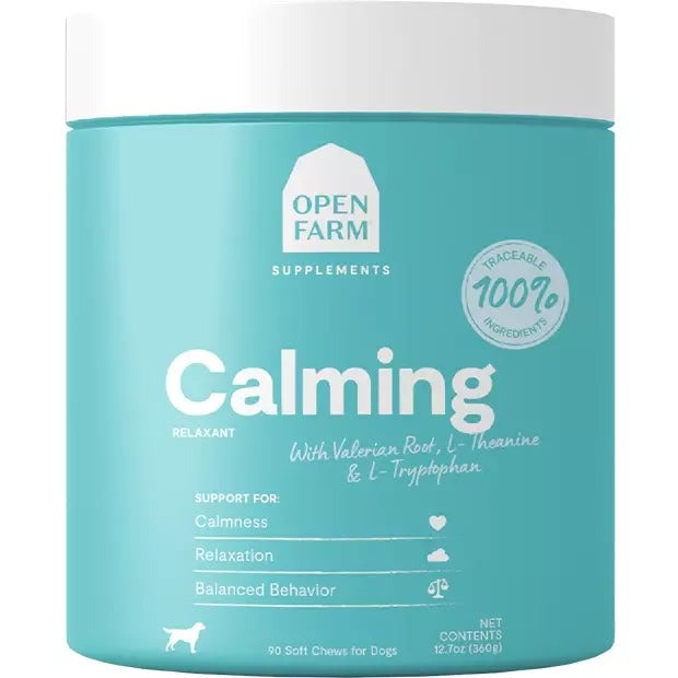 Open Farm Calming Chews Supplement for Dogs (90 ct)