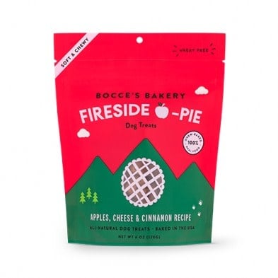Bocce's Bakery Fireside-Pie Apples, Cheese & Cinnamon Recipe Dog Treats 6oz