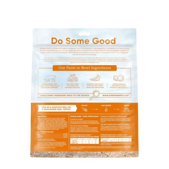 Open Farm Farmer's Table Pork Recipe Freeze-Dried Raw Dog Food, 22-oz