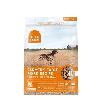 Open Farm Farmer's Table Pork Recipe Freeze-Dried Raw Dog Food, 22-oz.