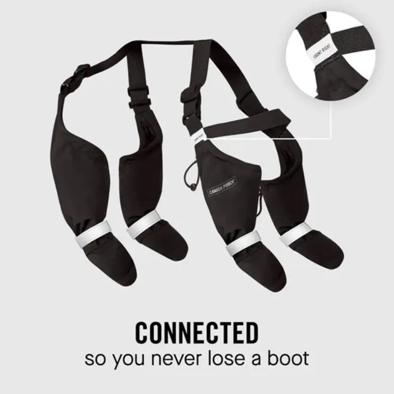 Canada Pooch Suspender Boots - Black