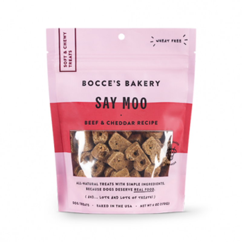 Bocce's Bakery Bocce's Bakery - Say Moo Beef & Cheddar Recipe Soft & Chewy For Dogs 5oz