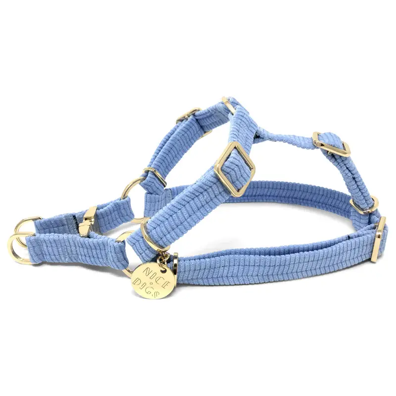 Nice Digs Cord Dog Harness - Forget Me Not
