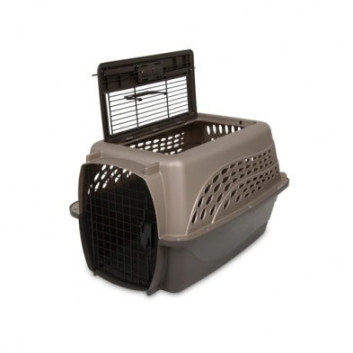 Petmate 2-Door Top Load Kennel 24" - Brown