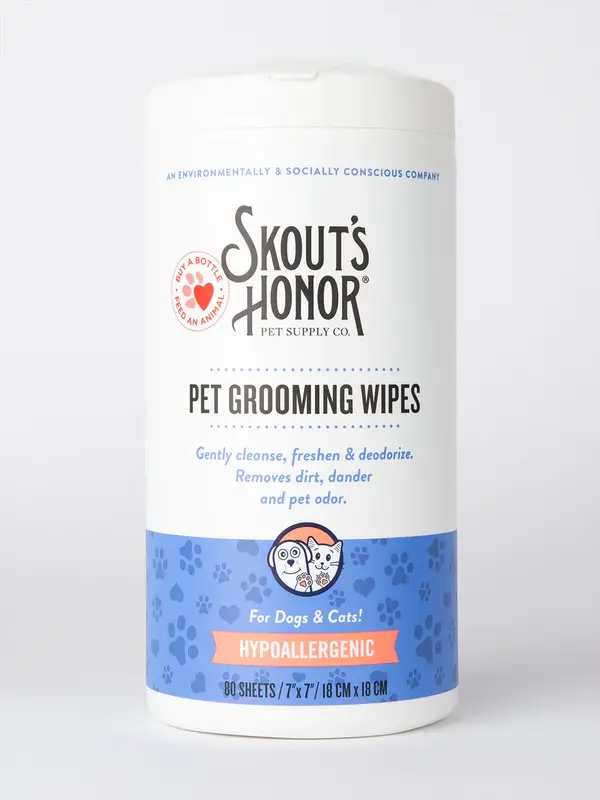Skout's Honor Pet Grooming Wipes Hypo