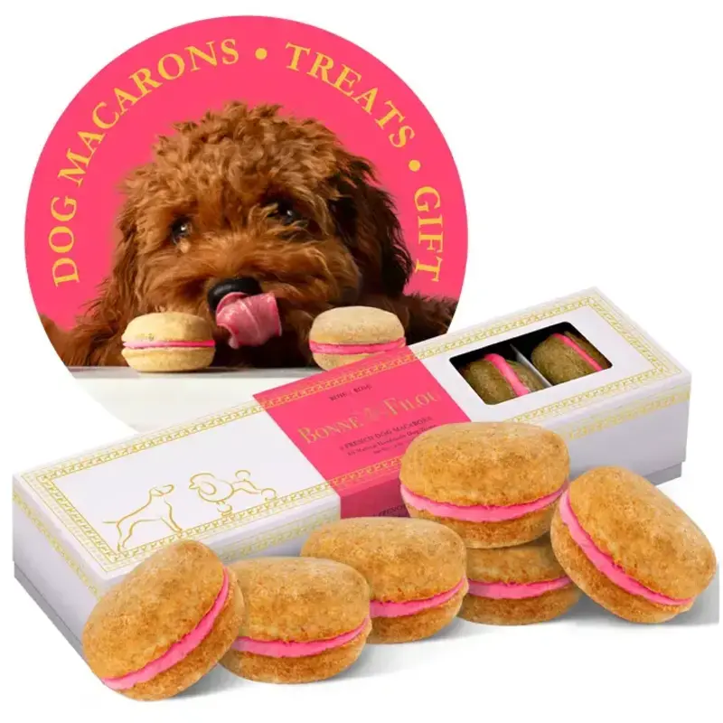 Bonne Et Filou Macaron Friandise Pour Chien - 6 unités