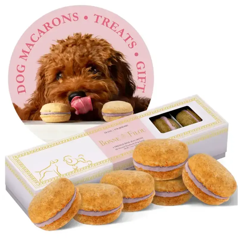 Bonne Et Filou Macaron Friandise Pour Chien - 6 unités