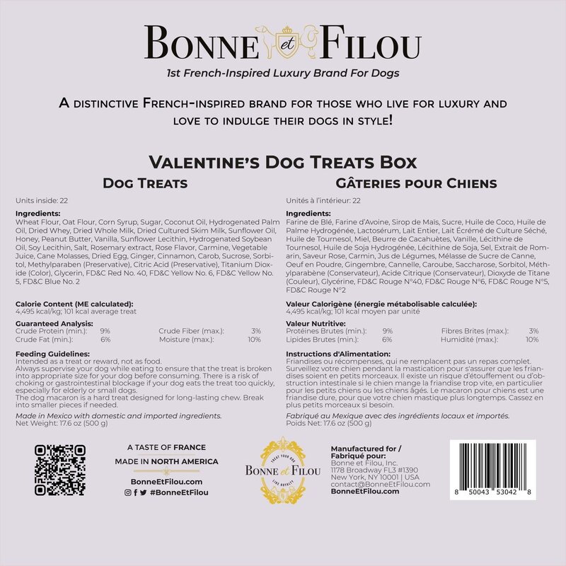 Bonne Et Filou Valentine's Day Dog Treats