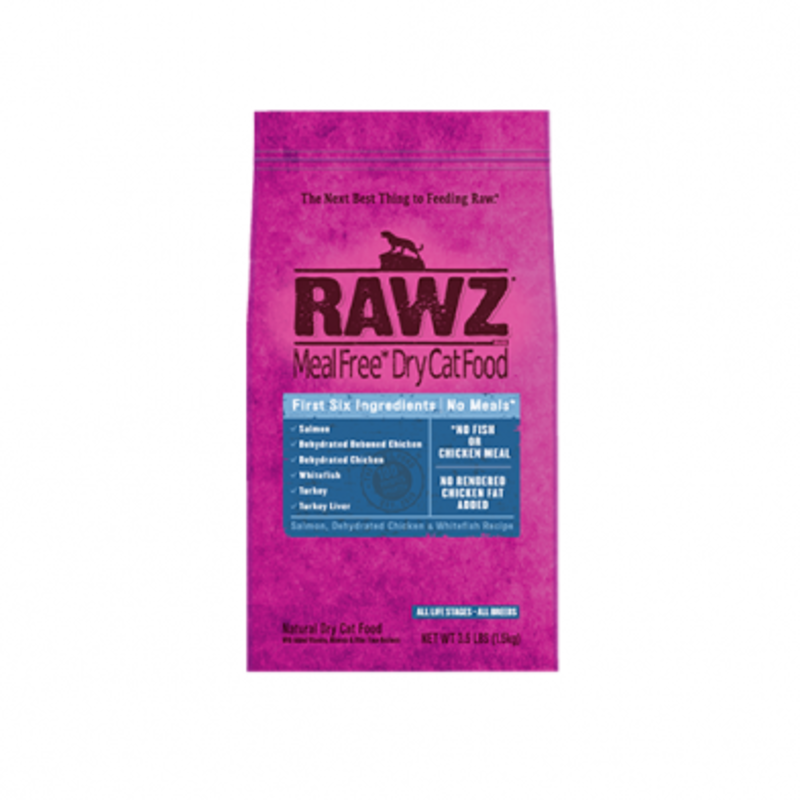 Rawz Natural PetFood Salmon, Dehydrated Chicken & Whitefish Recipe- 3.5lb