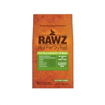 Rawz Natural PetFood Dehydrated Chicken, Turkey & Chicken Recipe Dry Dog Food 3.5 lb