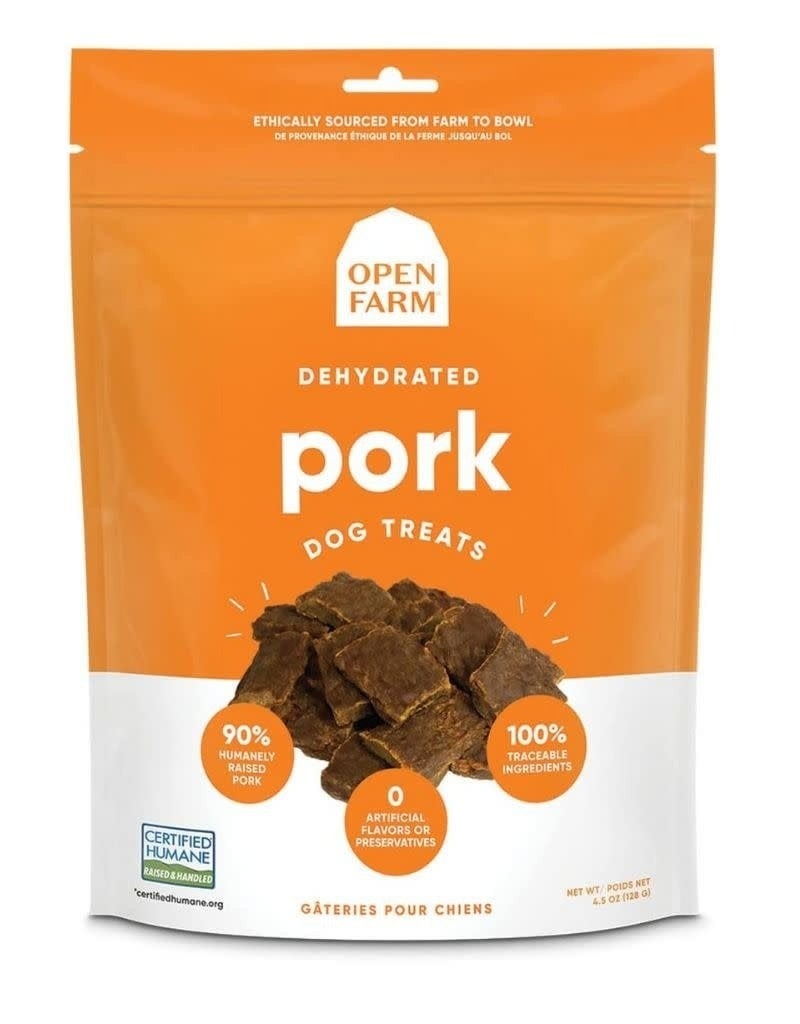 Open Farm Dehydrated Pork Dog Treats 4.5oz