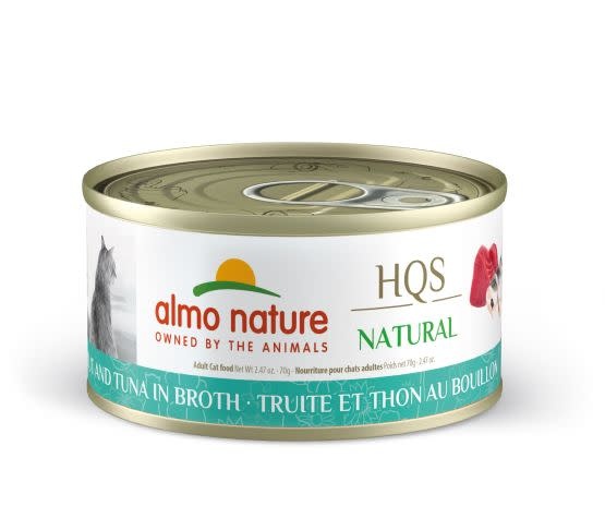 Almo Nature Hqs Trout And Tuna In Broth 70g