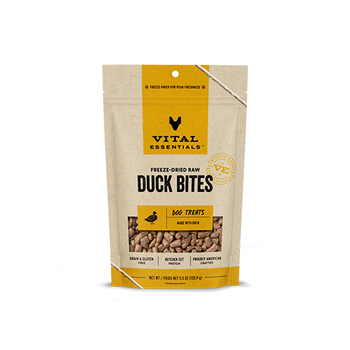 Vital Essentials Freeze-Dried Duck Bites Dog Treats 5.5 oz