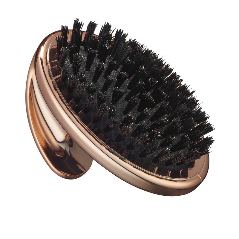 Babyliss Rose Gold Bristle Brush- Palm-Held Grip