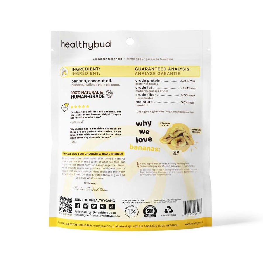 HealthyBud Banana Crisps 4.6oz