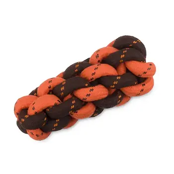 PLAY Scout & About - Rope Toy - Honeycomb - Chocolate/Pumpkin Large