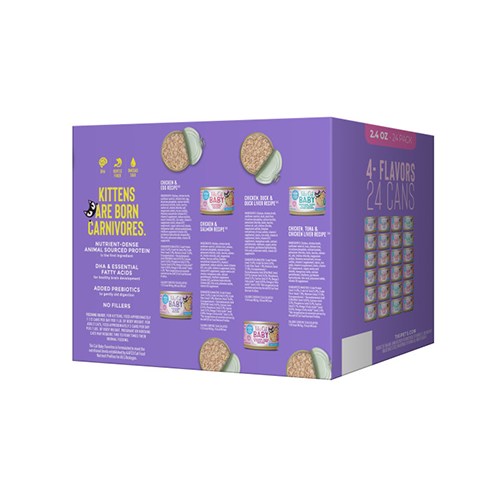 Tiki Cat Baby Whole Foods Variety Mega Pack Wet Kitten Food 24 x 2.4oz
